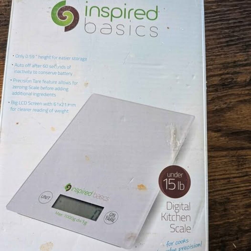 Inspired Basics Digital Kitchen Scale - Picture 3 of 8